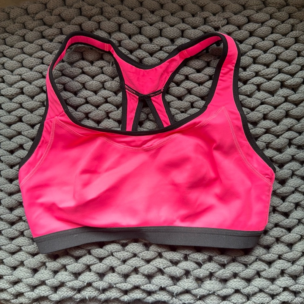 Bright pink Victoria secret sports bra!